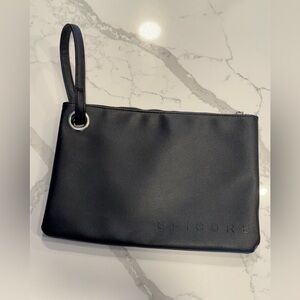 Epicure - large black clutch/wristlet